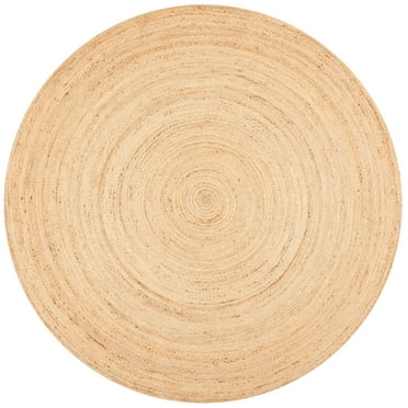 SAFAVIEH Natural Fiber Simonette Solid Area Rug, Natural, 8' x 8' Round