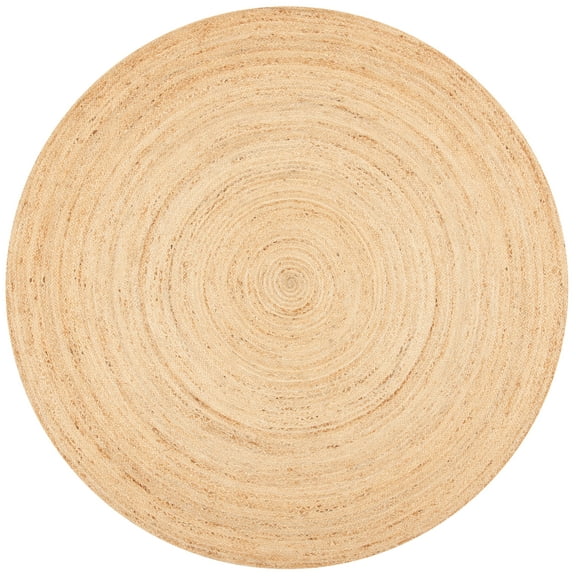 SAFAVIEH Natural Fiber Simonette Solid Area Rug, Natural, 8' x 8' Round
