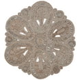 thumbnail image 1 of SAFAVIEH Natural Fiber Stamen Solid Area Rug, Grey, 5' x 5' Round, 1 of 7