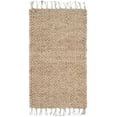 thumbnail image 1 of SAFAVIEH Natural Fiber Tangier Solid Braided Fringe Jute Area Rug, Natural, 2'3" x 4', 1 of 4