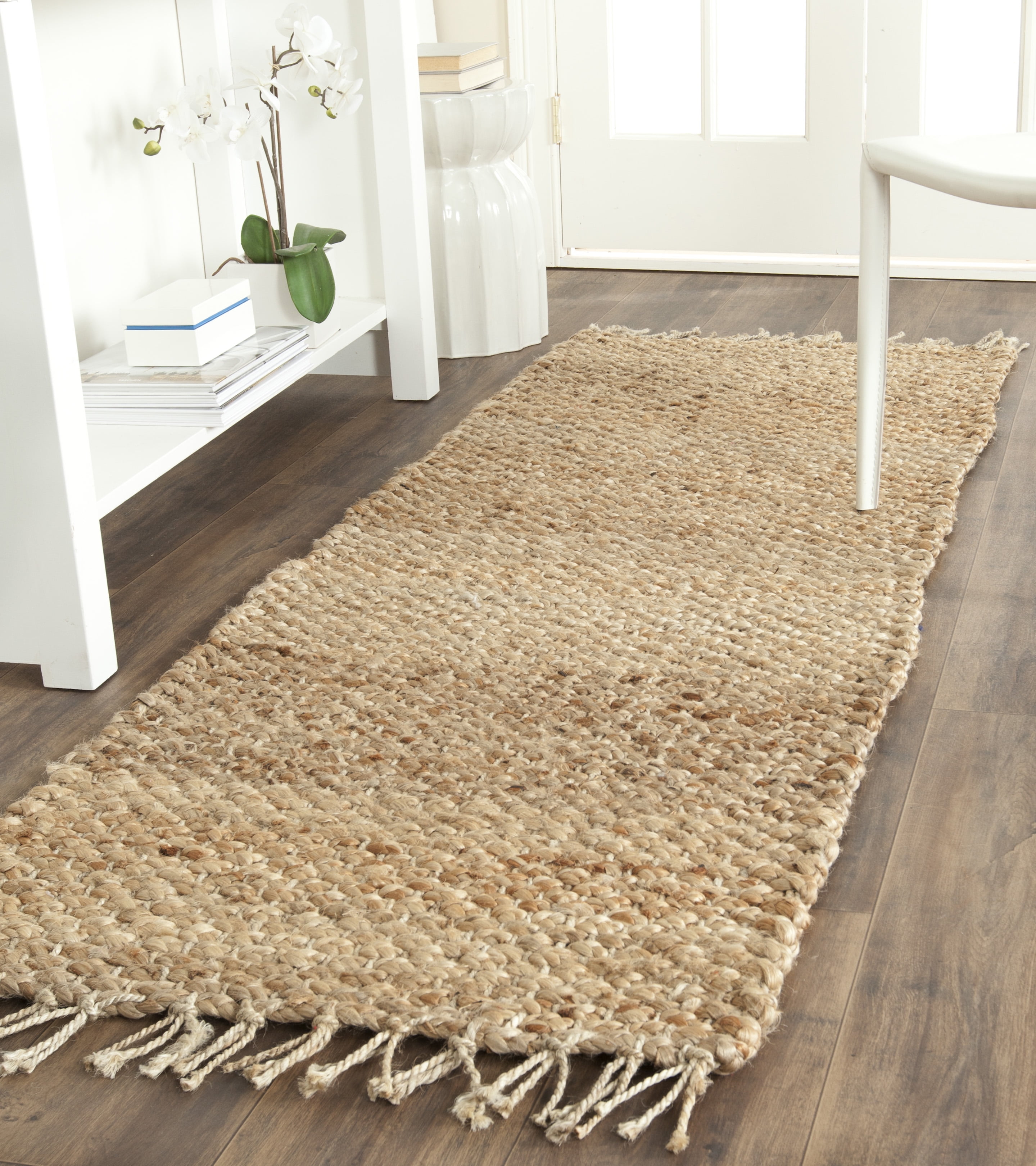Natural Jute Handwoven Non-slip Runner Rug