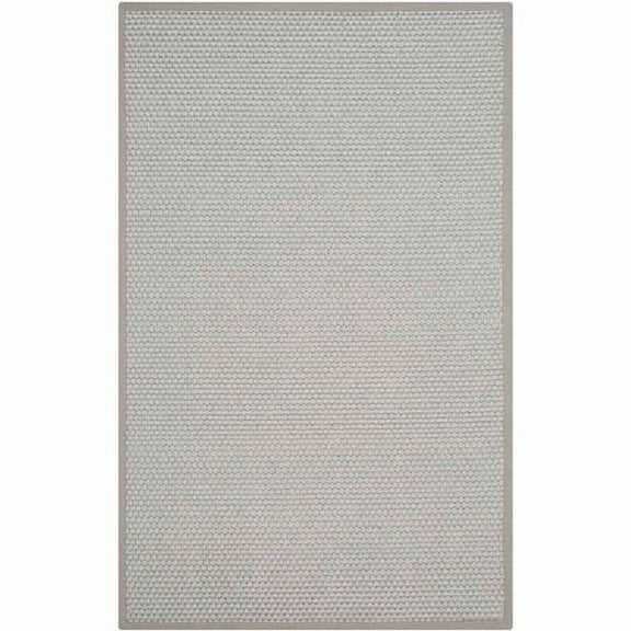 SAFAVIEH Natural Fiber Tarah Geometric Sisal Area Rug, Silver/Grey, 6' x 9'