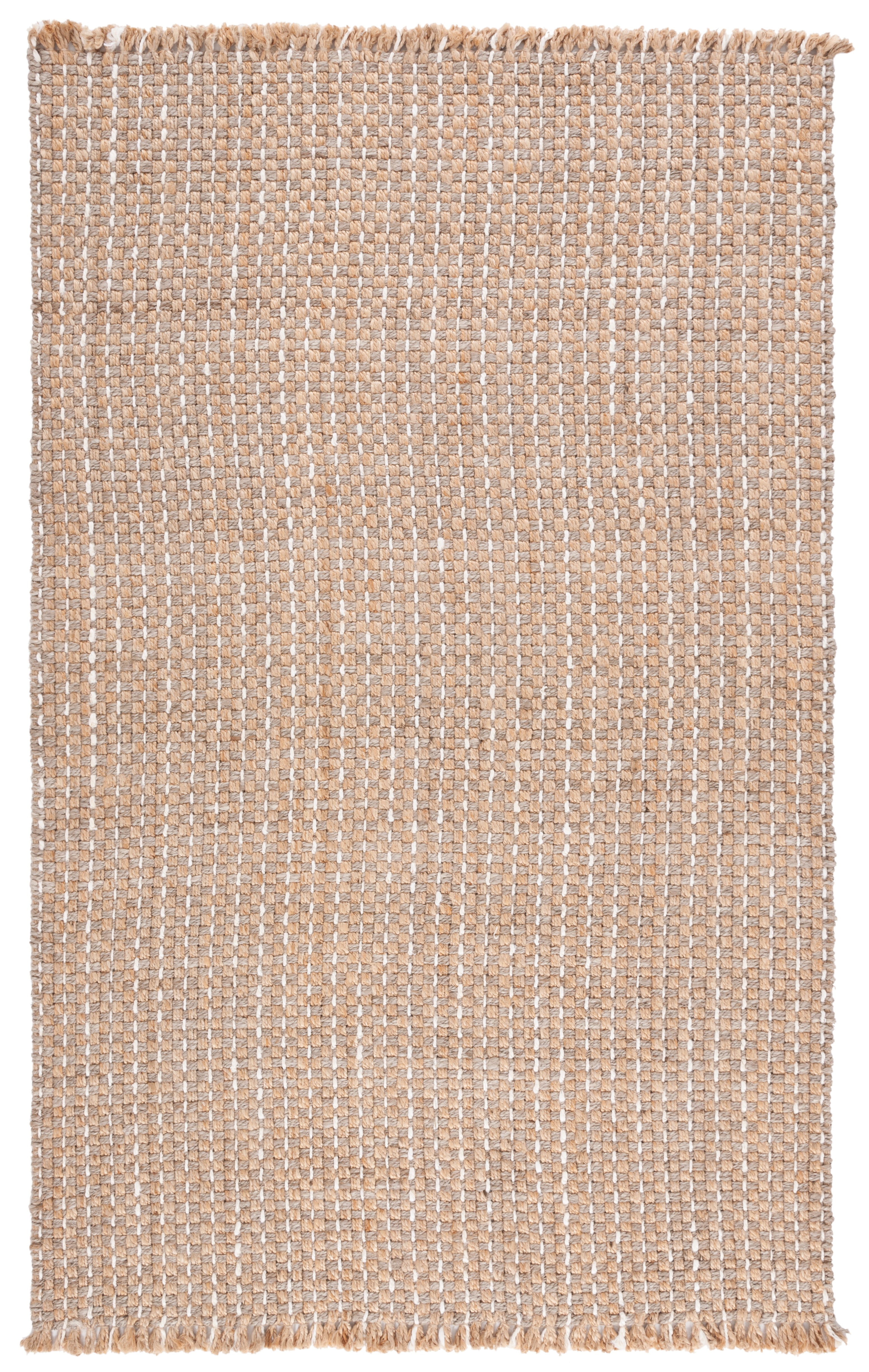 SAFAVIEH Natural Fiber Terrance Solid Area Rug, Natural/Ivory, 5' x 8'
