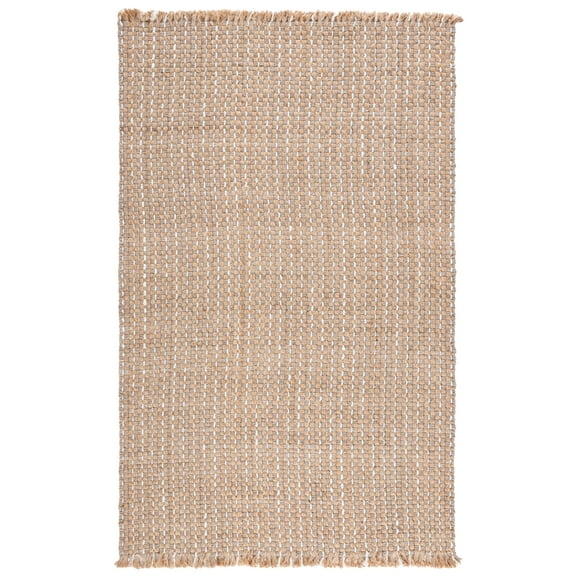 SAFAVIEH Natural Fiber Terrance Solid Area Rug, Natural/Ivory, 5' x 8'