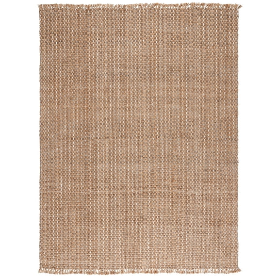SAFAVIEH Natural Fiber Terrance Solid Area Rug, Natural/Ivory, 8' x 10'