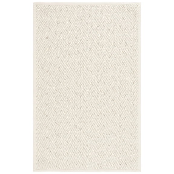SAFAVIEH Natural Fiber Thaddeus Geometric Area Rug, Ivory, 3' x 5'