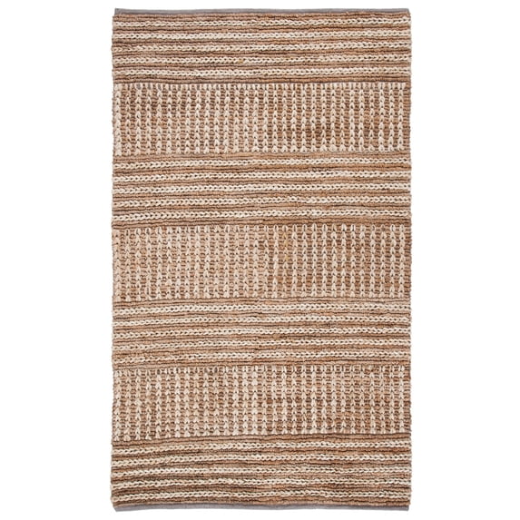 SAFAVIEH Natural Fiber Torrey Geometric Area Rug, Natural, 4' x 6'