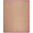 thumbnail image 1 of SAFAVIEH Natural Fiber Urban Striped Sisal Area Rug, Brown/Red, 3' x 5', 1 of 4