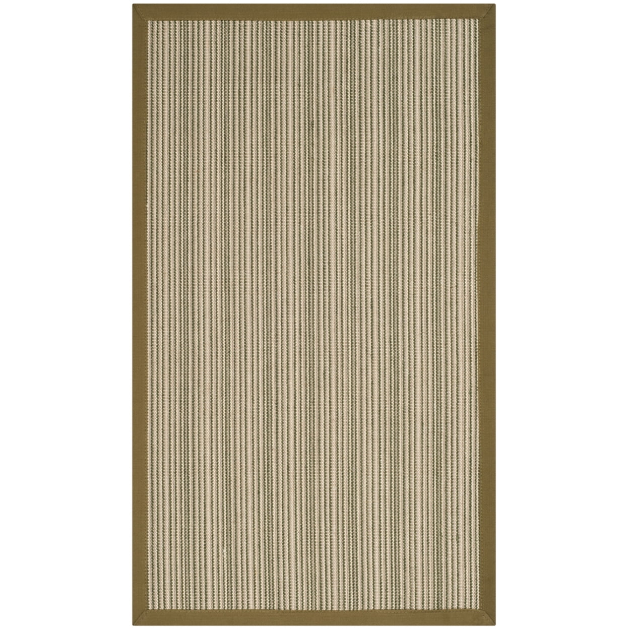Handmade Red and Beige Cotton Striped Area Rug 3' x 5'