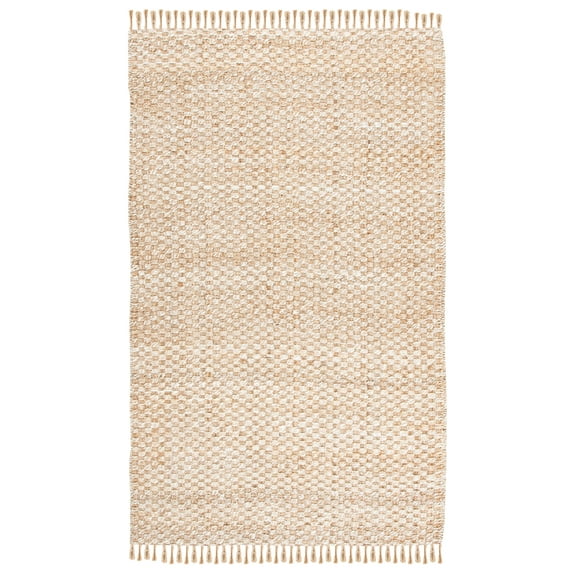 SAFAVIEH Natural Fiber Vivian Geometric Area Rug, Natural/Ivory, 3' x 5'