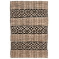 thumbnail image 1 of SAFAVIEH Natural Fiber Wenonah Striped Area Rug, Black/Natural, 3' x 5', 1 of 11