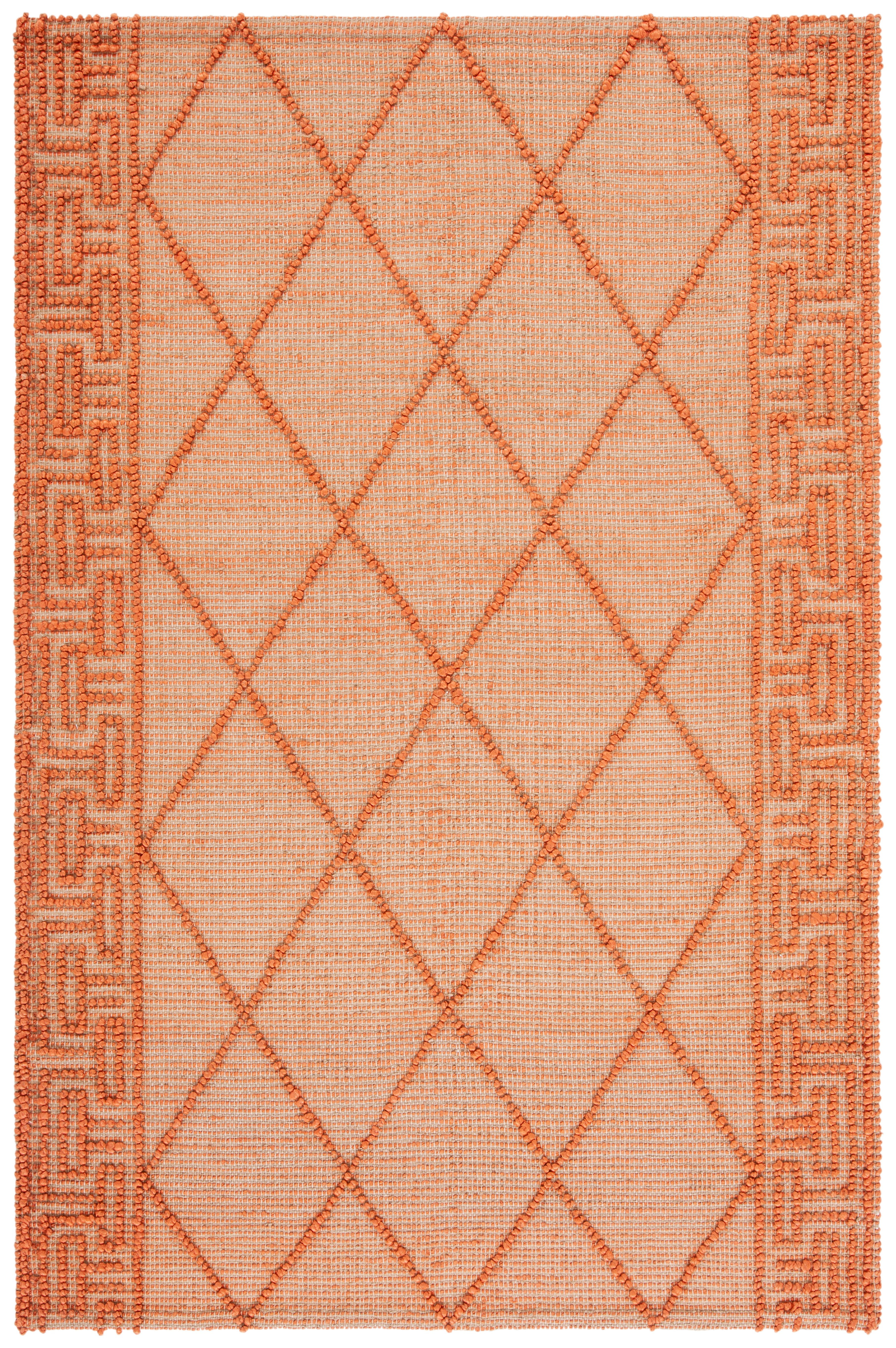 Handwoven Natural Cotton Flatweave Rug 4' x 6' - Non-Slip Rectangular Design