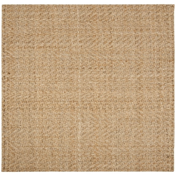 SAFAVIEH Natural Fiber Xavier Braided Jute Area Rug, Natural, 6' x 6' Square