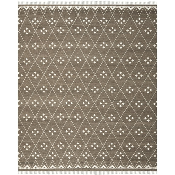 SAFAVIEH Natural Kilim Blaine Geometric Area Rug, Brown/Ivory, 3' x 5'