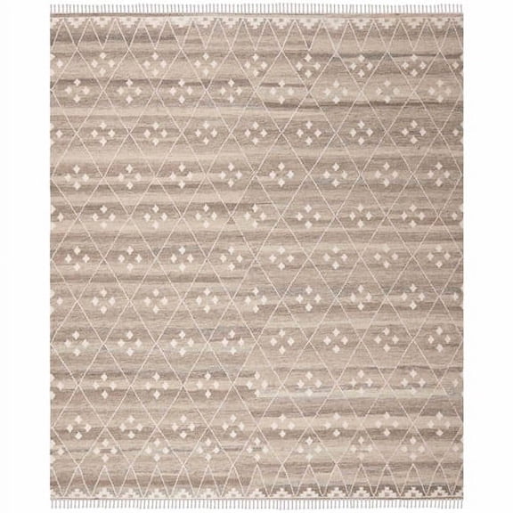 SAFAVIEH Natural Kilim Blaine Geometric Area Rug, Natural/Ivory, 8' x 10'