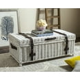 thumbnail image 1 of SAFAVIEH Navarro Rattan Coffee Table Trunk White, 1 of 6