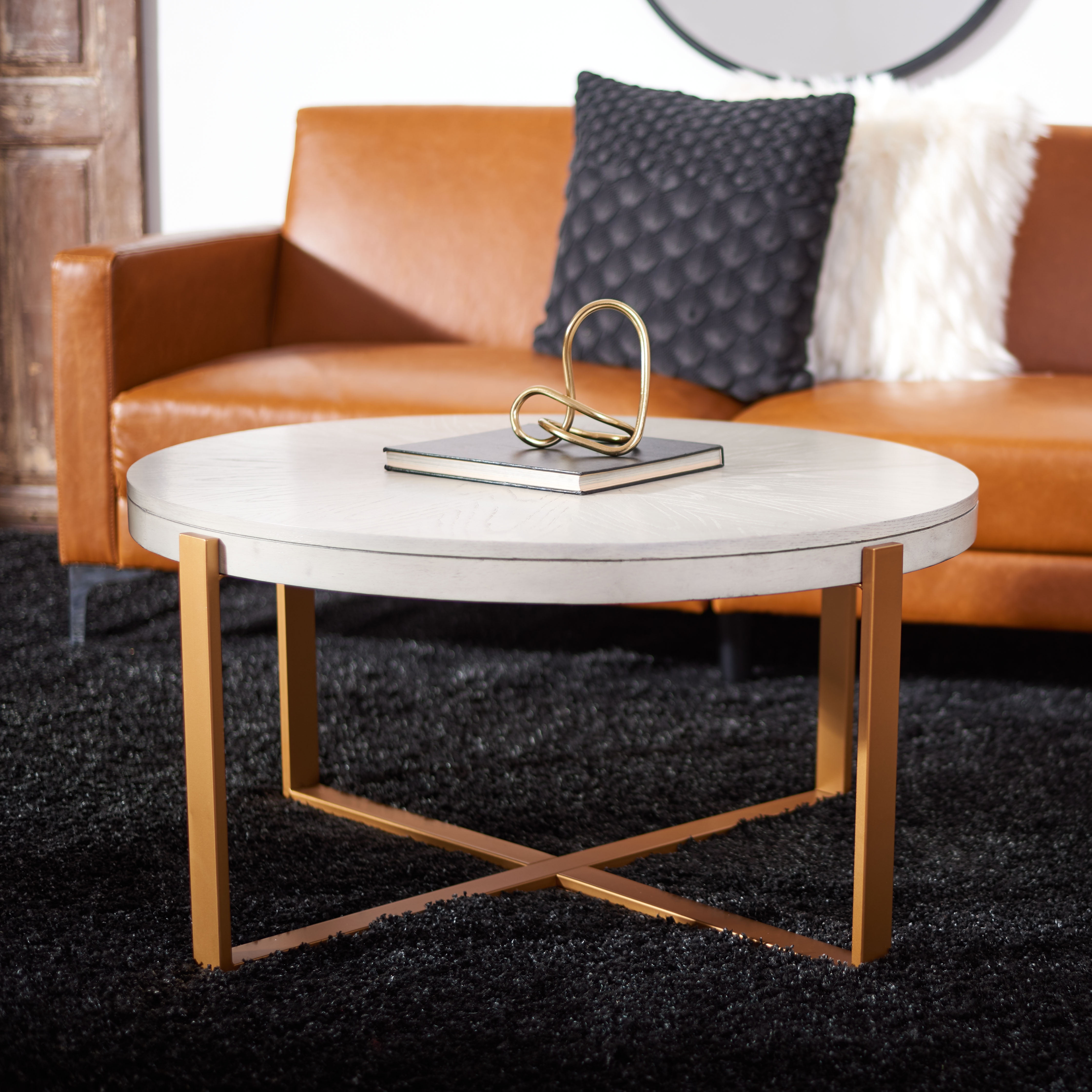 Gold abstract sale coffee table