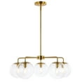 thumbnail image 1 of SAFAVIEH Negara 5-Light Industrial Satin Brass Metal Chandelier, 1 of 6