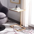 thumbnail image 1 of SAFAVIEH Neil Gold Leaf Accent Table Gold / White, 1 of 7