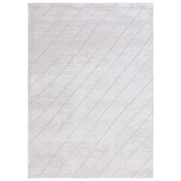 SAFAVIEH Neptune Jaxon Striped Area Rug, Light Gray/Gray, 8' x 10'