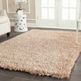 thumbnail image 1 of SAFAVIEH New Orleans Darius Solid Polyester Shag Area Rug, Beige, 4' x 6', 1 of 7