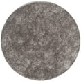 thumbnail image 1 of SAFAVIEH New Orleans Darius Solid Polyester Shag Area Rug, Grey, 7' x 7' Round, 1 of 4