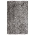 thumbnail image 1 of SAFAVIEH New Orleans Darius Solid Polyester Shag Area Rug, Platinum/Ivory, 5' x 8', 1 of 10
