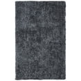 thumbnail image 1 of SAFAVIEH New Orleans Ivory Solid Shag Area Rug, Dark Grey, 6' x 9', 1 of 8
