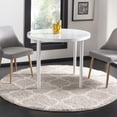 thumbnail image 1 of SAFAVIEH New York Ruben Geometric Quatrefoil Area Rug, Light Grey/Ivory, 6'7" x 6'7" Round, 1 of 8