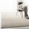 thumbnail image 1 of SAFAVIEH New York Willis Plush Solid Shag Area Rug, Light Grey, 6'7" x 6'7" Square, 1 of 6