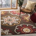 thumbnail image 1 of SAFAVIEH Newbury Chauncey Floral Area Rug, Brown/Red, 8' x 10', 1 of 5