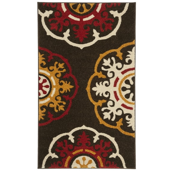 SAFAVIEH Newbury Collection NWB8699-2540 Brown / Red Rug