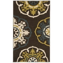 SAFAVIEH Newbury Collection NWB8699-2552 Brown / Green Rug