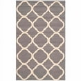 thumbnail image 1 of SAFAVIEH Newport Joselyn Geometric Cotton Area Rug, Grey/Ivory, 6' x 6' Round, 1 of 10
