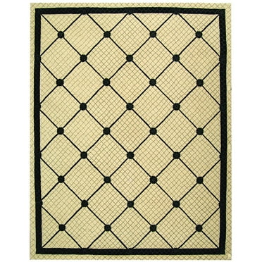 SAFAVIEH Newport NPT429A Hand-hooked Ivory / Black Rug