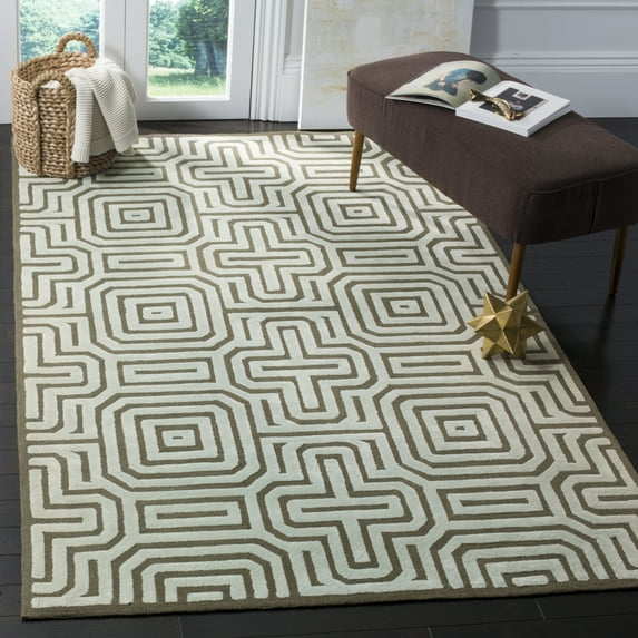 SAFAVIEH Newport NPT433A Brown / Light Blue Rug