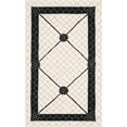 thumbnail image 1 of SAFAVIEH Newport Omar Geometric Borders Cotton Area Rug, Ivory/Black, 3'9" x 5'9", 1 of 5