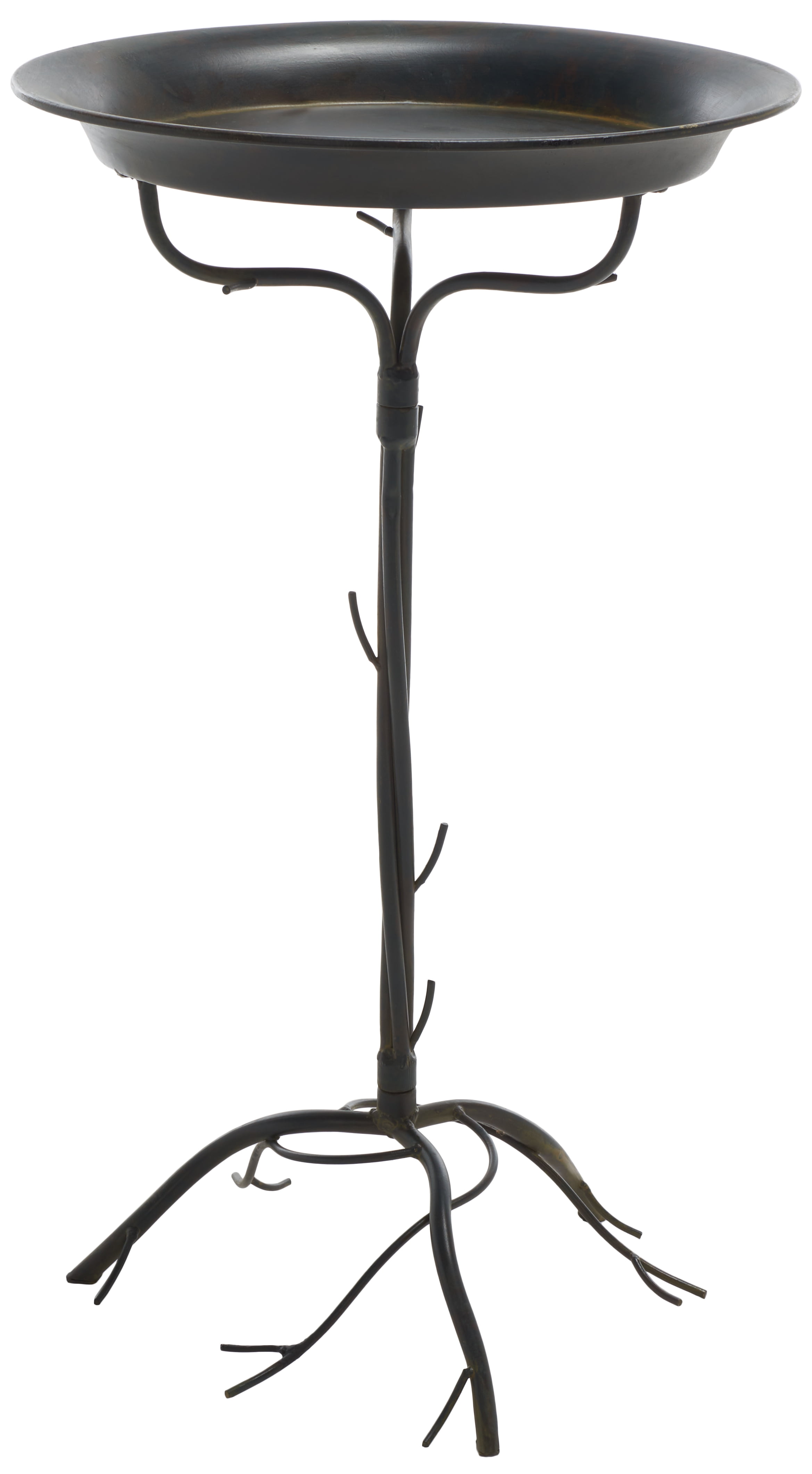 SAFAVIEH Nigel Outdoor Patio Bird Bath, Antique Black