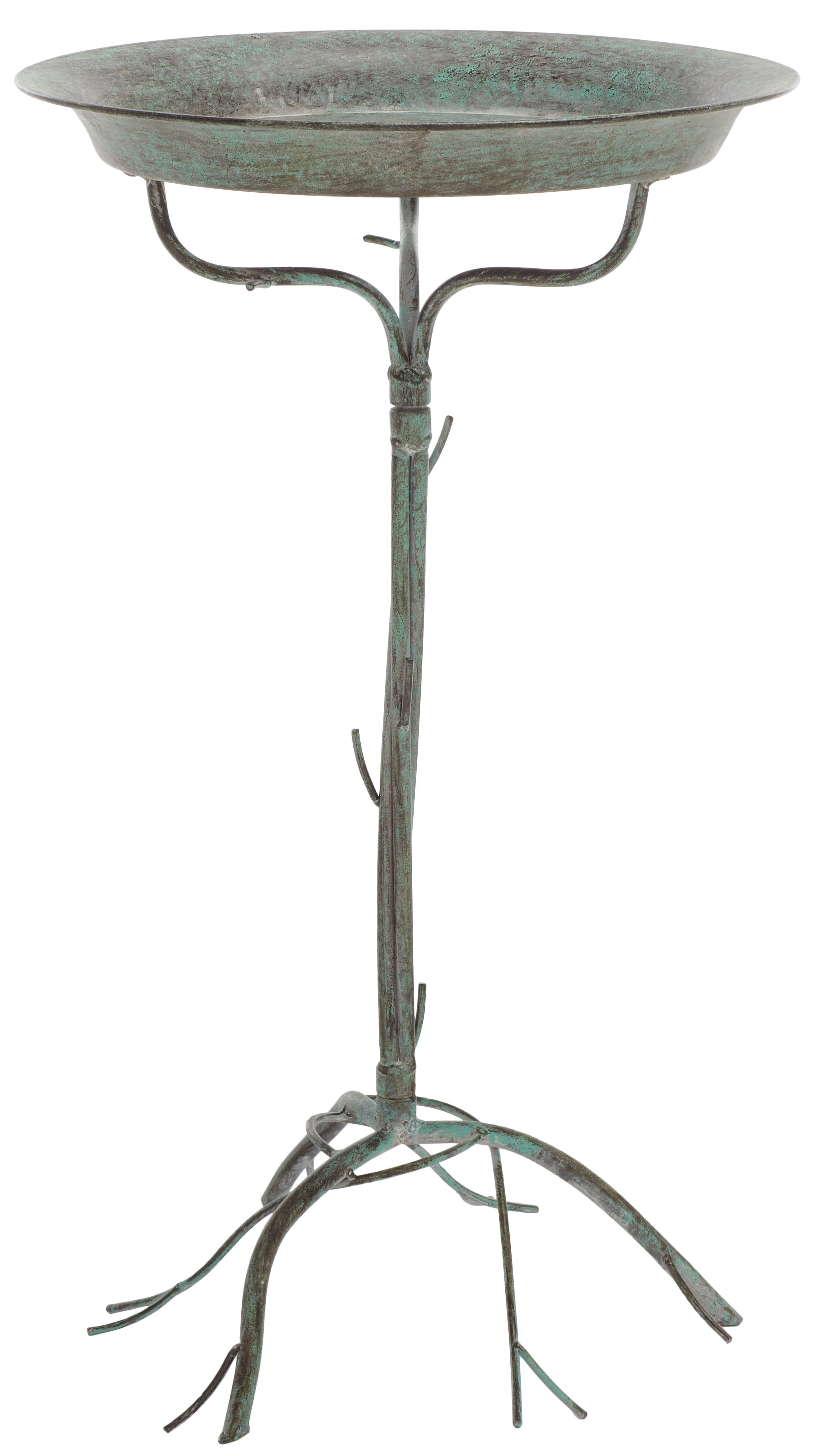 SAFAVIEH Nigel Outdoor Patio Bird Bath, Antique Green