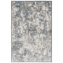 SAFAVIEH Noble Devan Abstract Area Rug, Light Blue/Beige, 8' x 10'