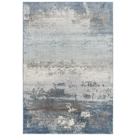 SAFAVIEH Noble Fallon Abstract Area Rug, Light Blue/Grey, 5'1" x 7'6"