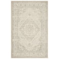 thumbnail image 1 of SAFAVIEH Noble Jaron Floral Bordered Area Rug, Silver/Cream, 4' x 5'7", 1 of 4