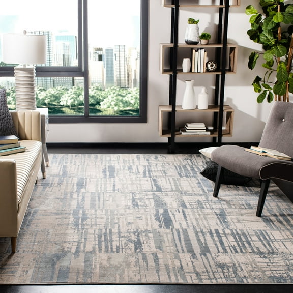 SAFAVIEH Noble NBL719-9170 Light Blue / Cream Rug