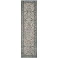 thumbnail image 1 of SAFAVIEH Noble Winchester Floral Bordered Runner Rug, Dark Blue/Ivory, 2'2" x 8', 1 of 7