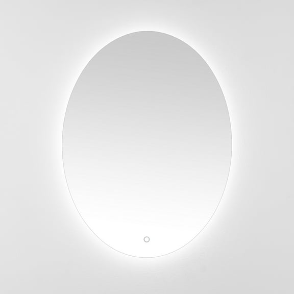 SAFAVIEH Nolan 24 Inch Aluminum Led Mirror, White