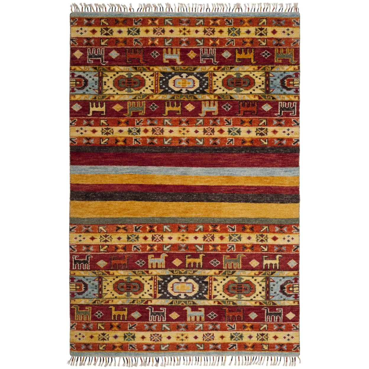 SAFAVIEH Nomad Collection NMD788A Hand-knotted Multi Rug - Walmart.com