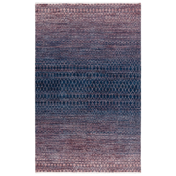 SAFAVIEH Nomad Twyla Geometric Area Rug, Navy/Pink, 8' x 10'