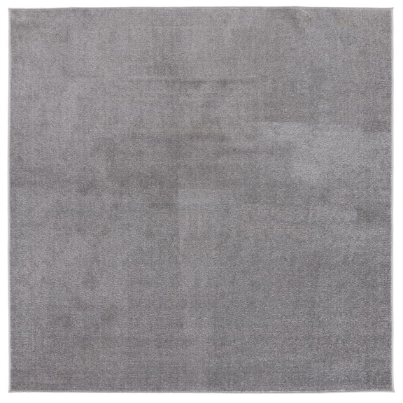 SAFAVIEH Non-Slip Seachlann Solid Area Rug, Grey, 6'7" x 6'7" Square