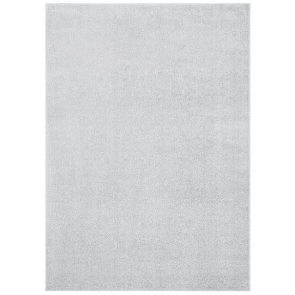 SAFAVIEH Non-Slip Seachlann Solid Area Rug, Light Grey, 3'3" x 5'3"