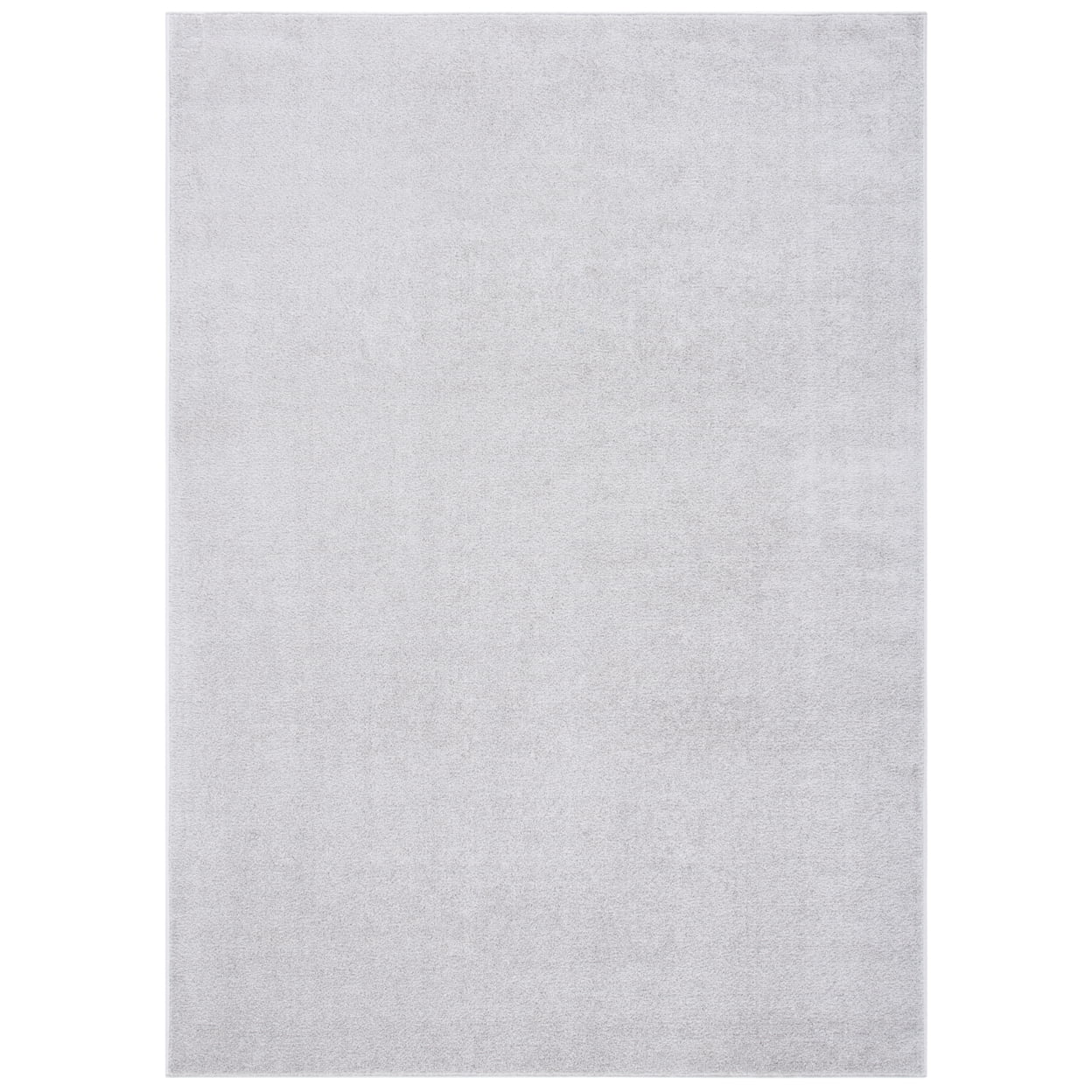 Luxurious Grey Hand-Knotted 3'x5' Synthetic Area Rug